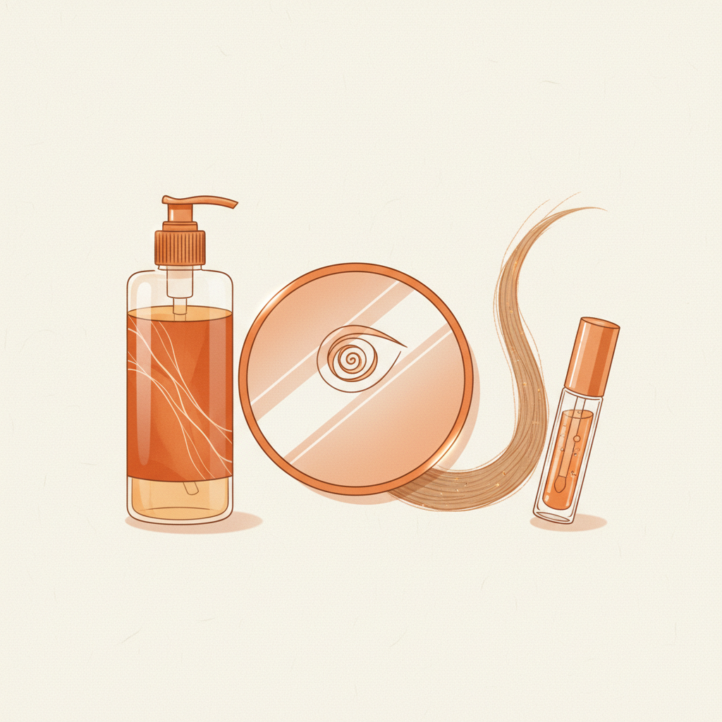Quatro produtos, uma lógica: o glossy, o olhar, o fio